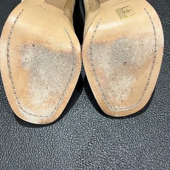 Rag and Bone Myra Suede Peep Toe Block Heels - Picture 12 of 16